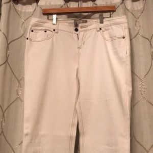 American Rag straight cream color jeans